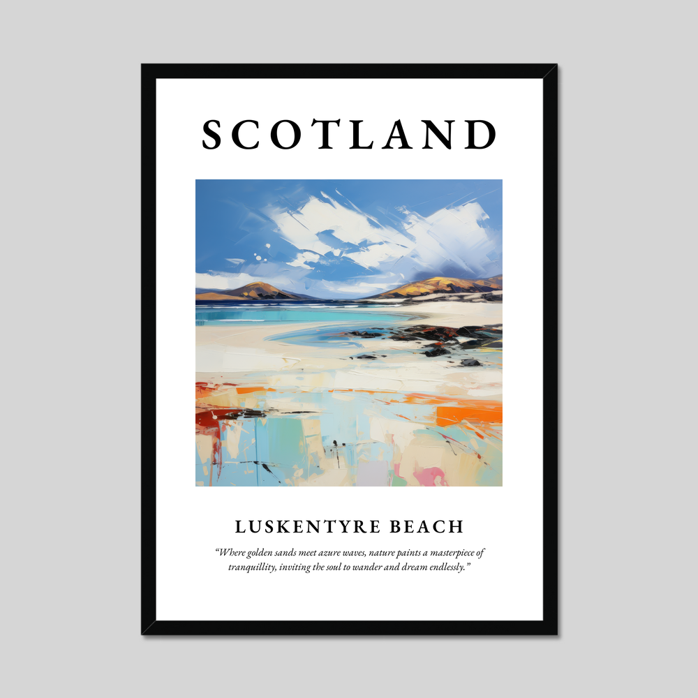 Poster of Luskentyre Beach, Scotland.