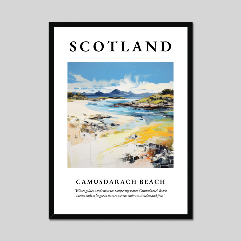 Poster of Camusdarach Beach, Scotland.