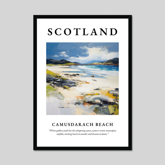 Poster of Camusdarach Beach, Scotland.