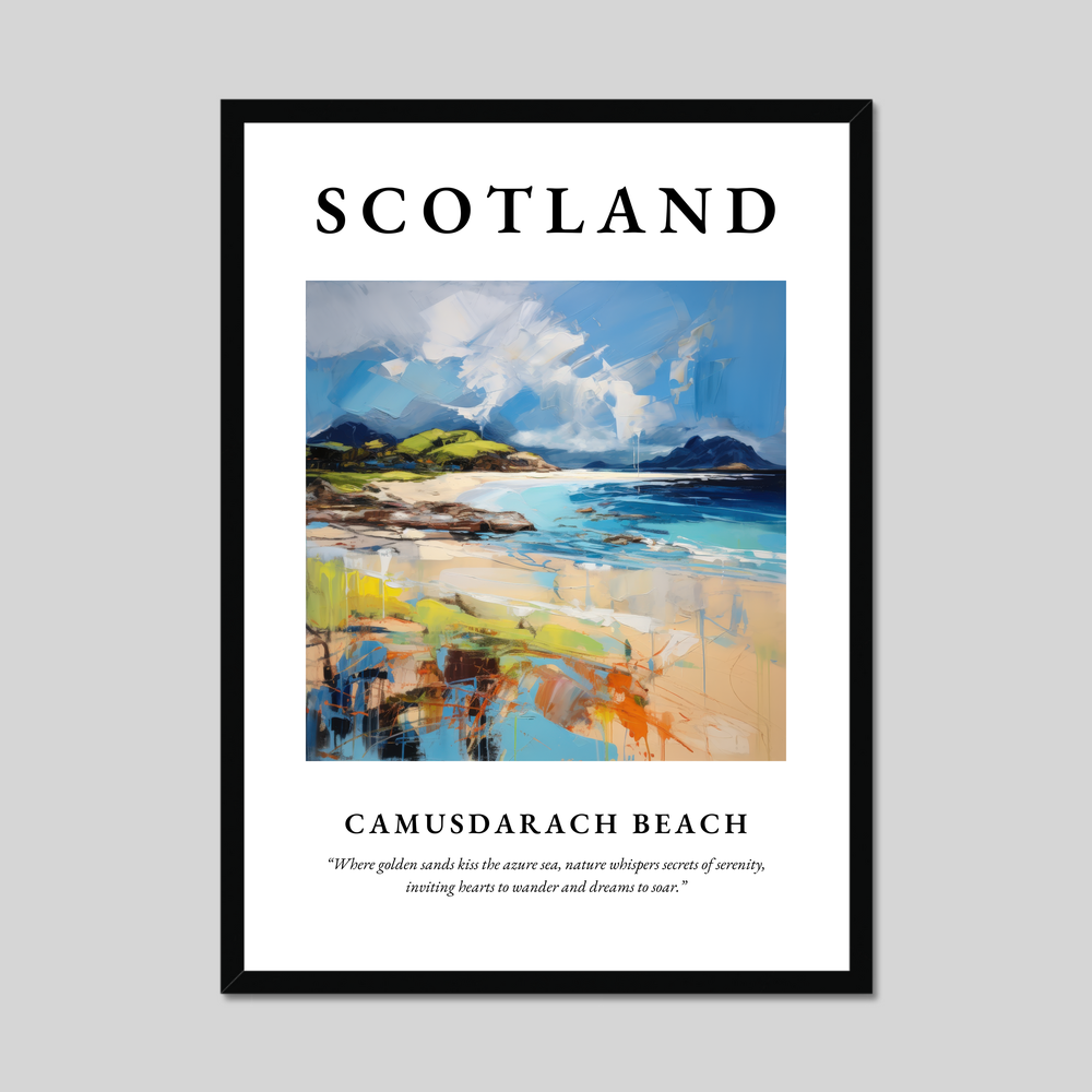 Poster of Camusdarach Beach, Scotland.