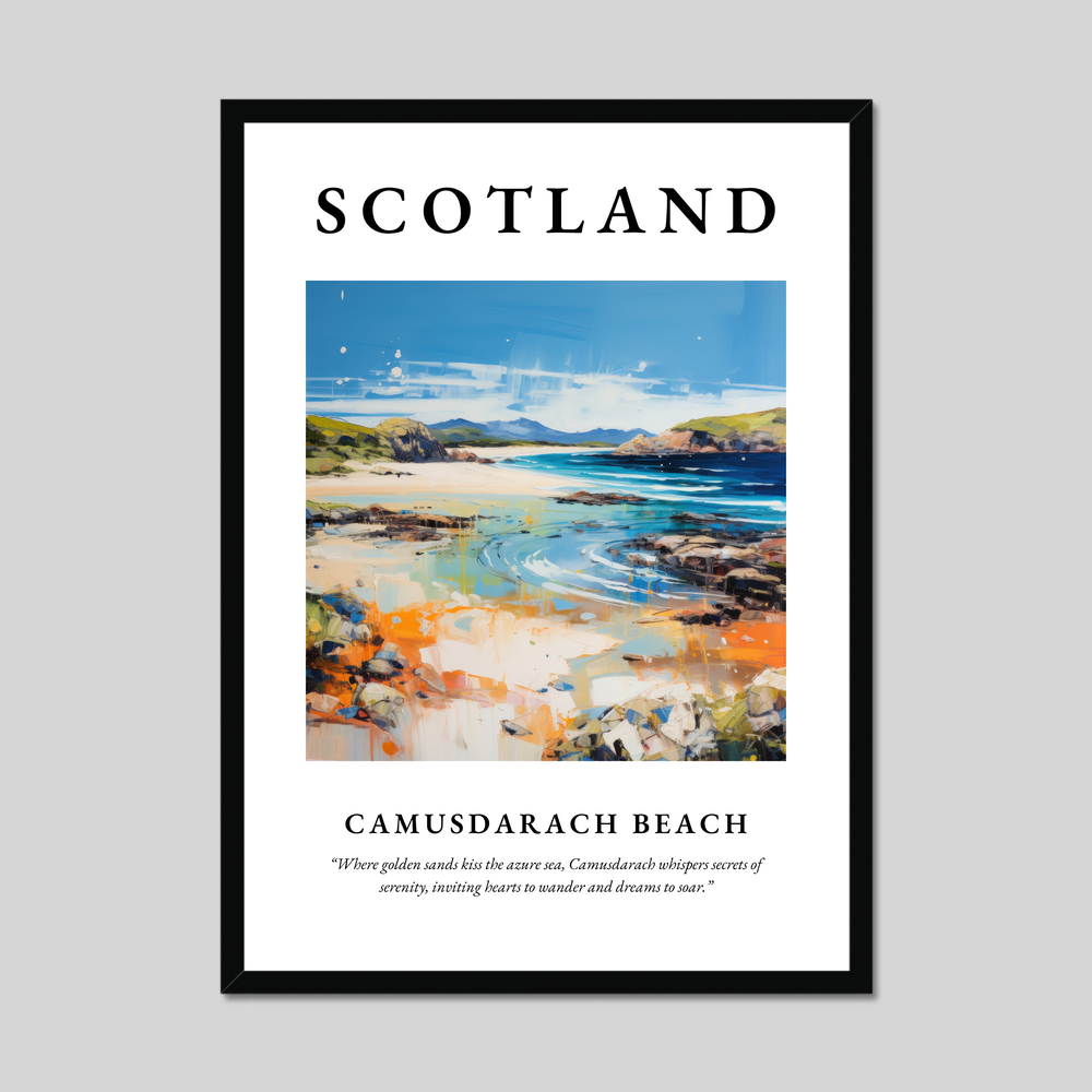 Poster of Camusdarach Beach, Scotland.