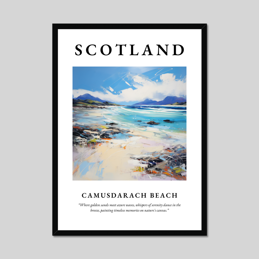 Poster of Camusdarach Beach, Scotland.