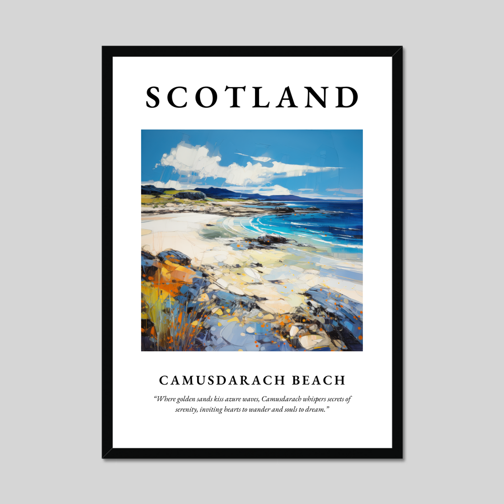 Poster of Camusdarach Beach, Scotland.