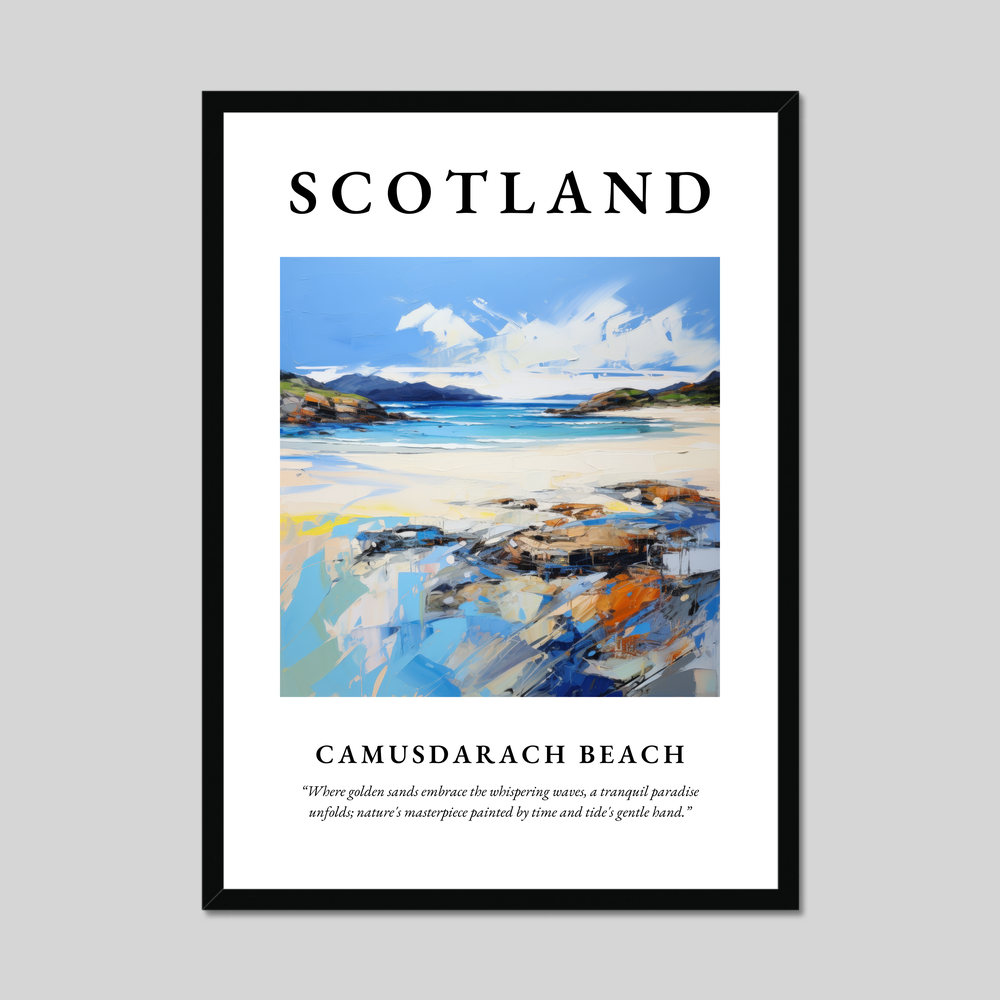 Poster of Camusdarach Beach, Scotland.