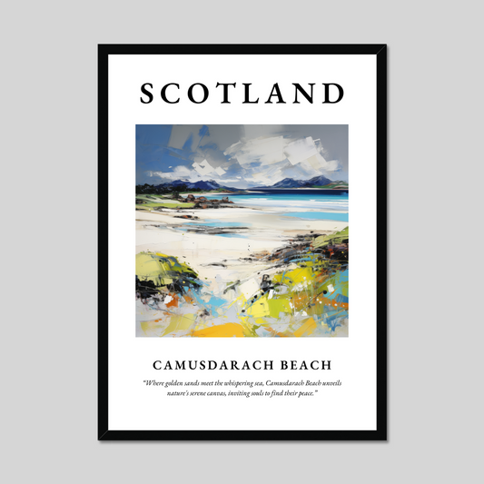 Poster of Camusdarach Beach, Scotland.