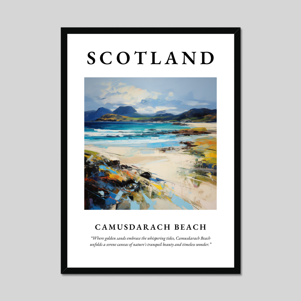 Poster of Camusdarach Beach, Scotland.