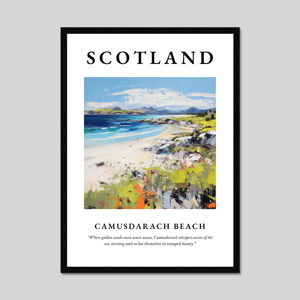 Poster of Camusdarach Beach, Scotland.