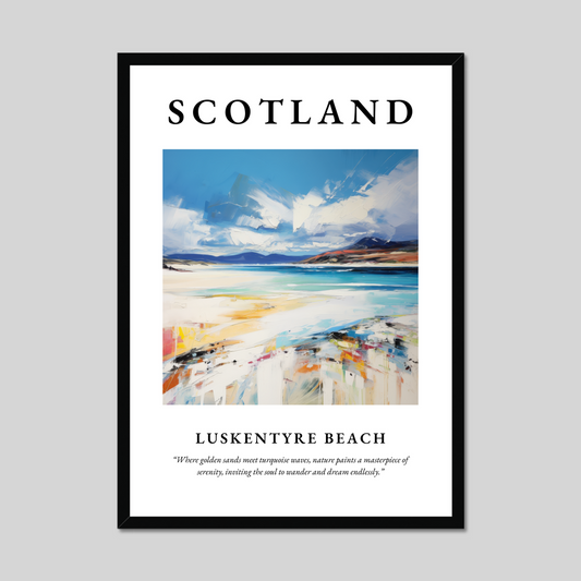 Poster of Luskentyre Beach, Scotland.