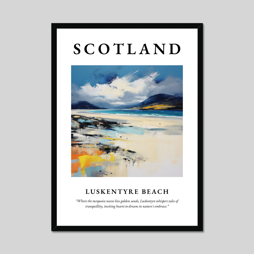 Poster of Luskentyre Beach, Scotland.