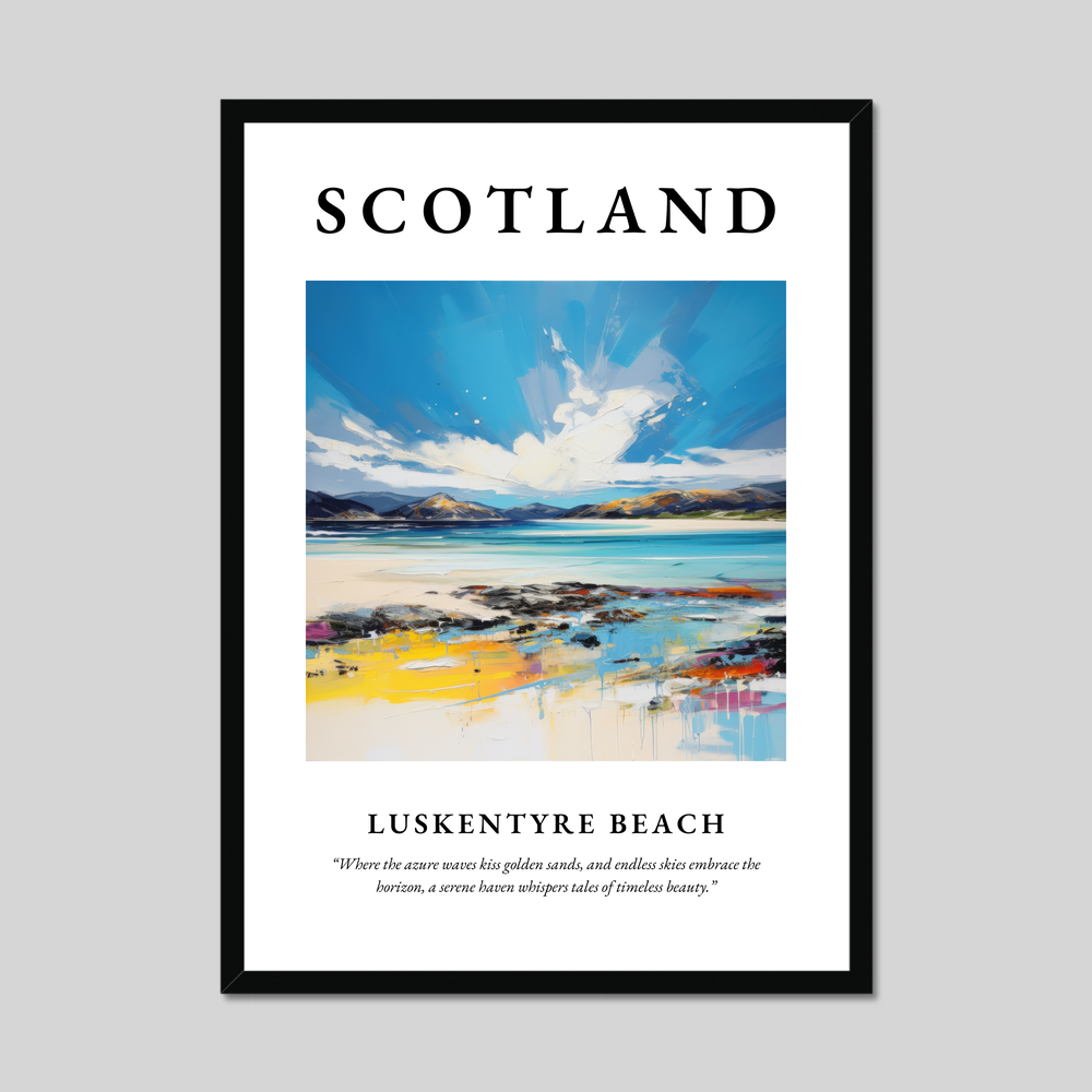 Poster of Luskentyre Beach, Scotland.