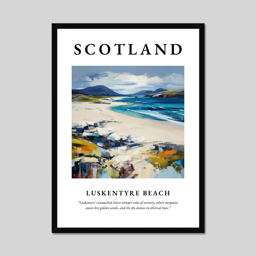 Poster of Luskentyre Beach, Scotland.