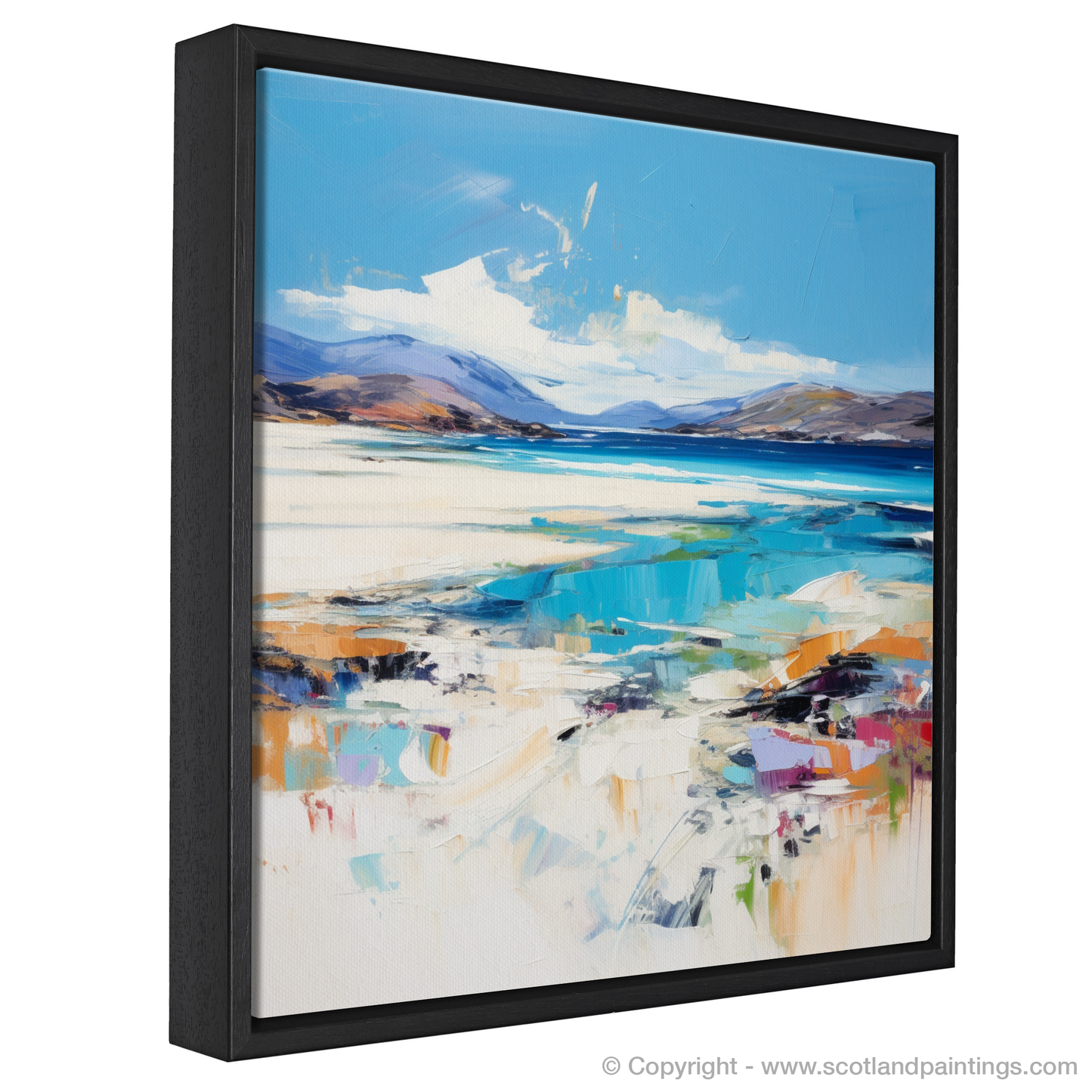 Painting and Art Print of Luskentyre Beach, Isle of Harris entitled "Expressionist Ode to Luskentyre Beach".