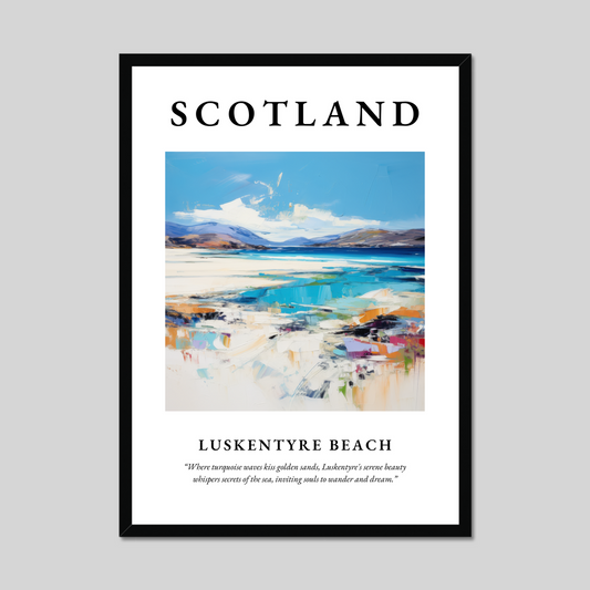 Poster of Luskentyre Beach, Scotland.