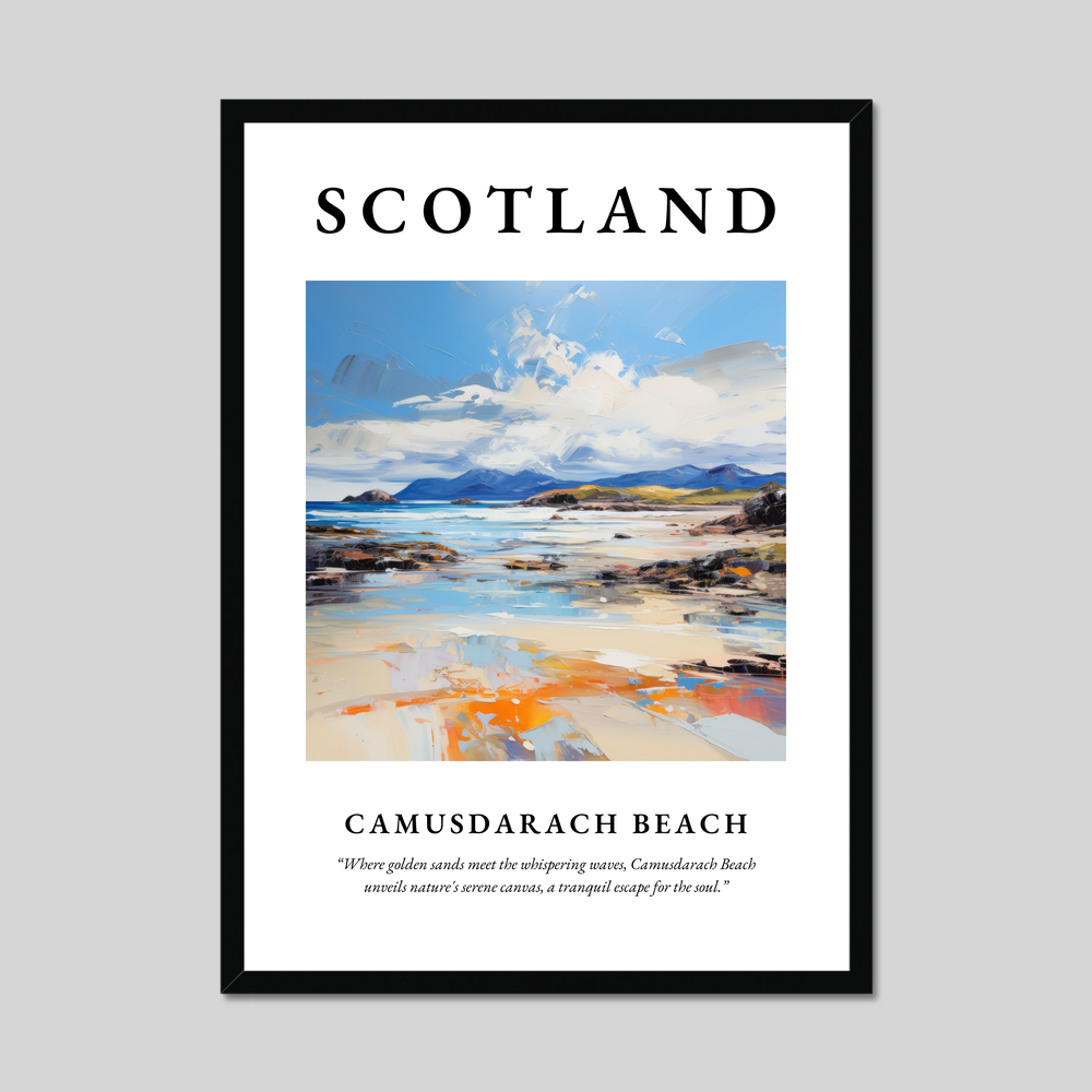 Poster of Camusdarach Beach, Scotland.