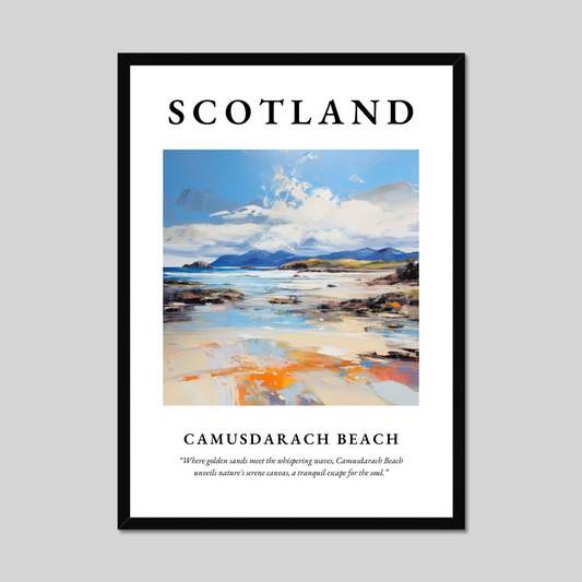 Poster of Camusdarach Beach, Scotland.