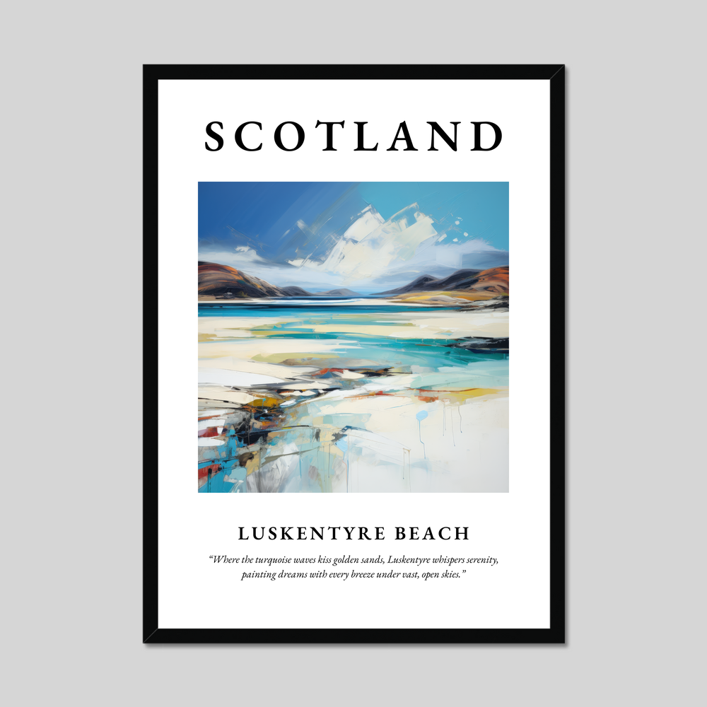 Poster of Luskentyre Beach, Scotland.