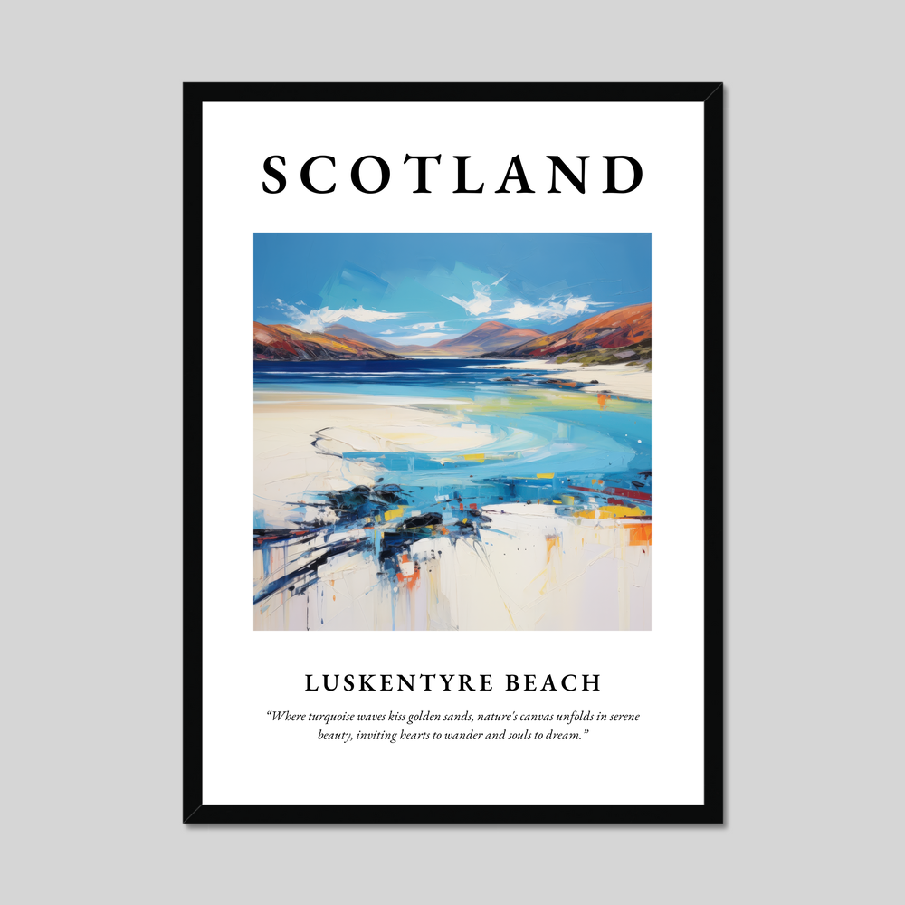 Poster of Luskentyre Beach, Scotland.