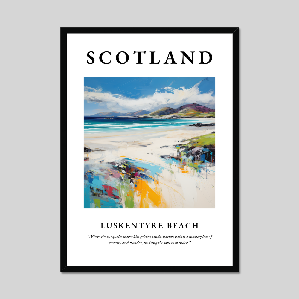 Poster of Luskentyre Beach, Scotland.