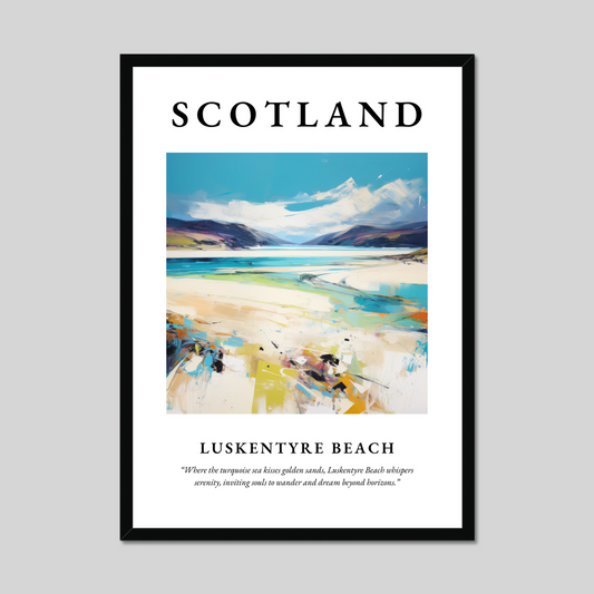 Poster of Luskentyre Beach, Scotland.