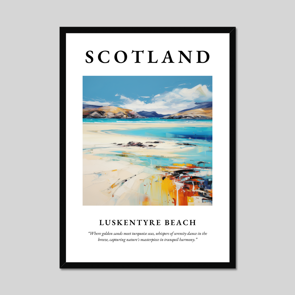 Poster of Luskentyre Beach, Scotland.