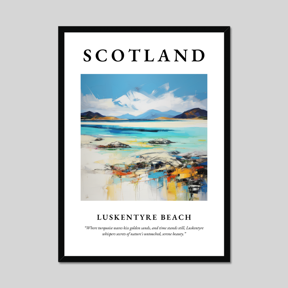 Poster of Luskentyre Beach, Scotland.