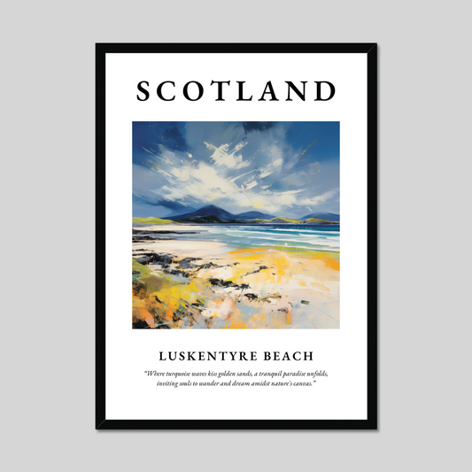 Poster of Luskentyre Beach, Scotland.