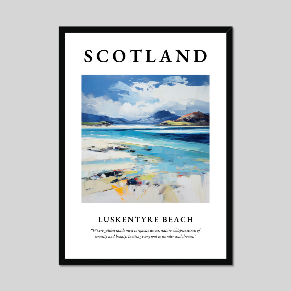 Poster of Luskentyre Beach, Scotland.