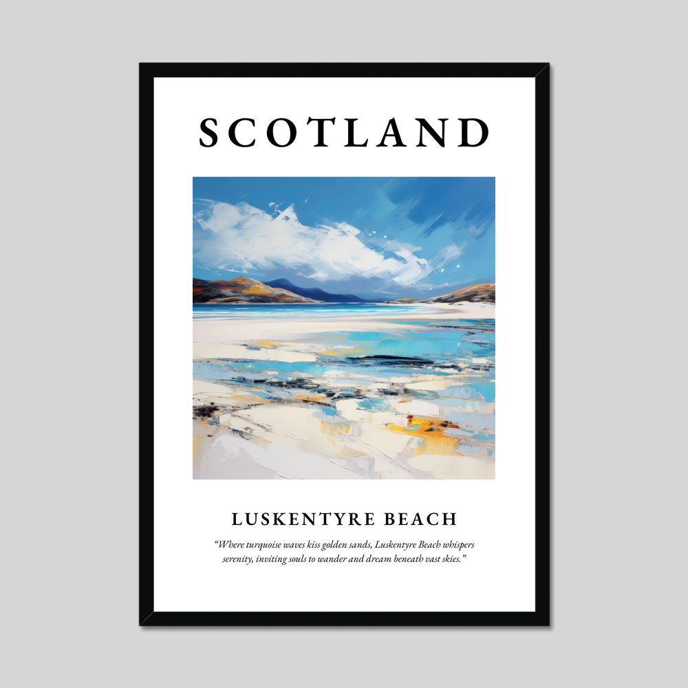 Poster of Luskentyre Beach, Scotland.