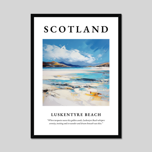 Poster of Luskentyre Beach, Scotland.