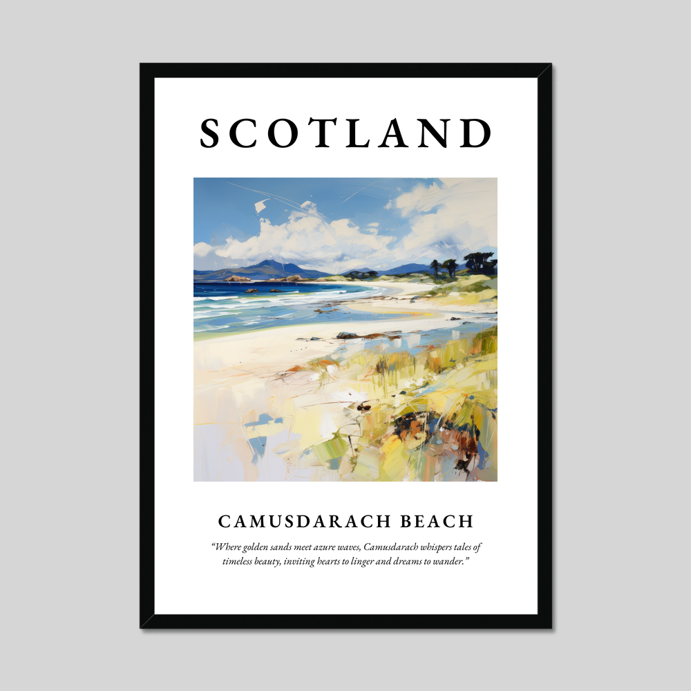 Poster of Camusdarach Beach, Scotland.