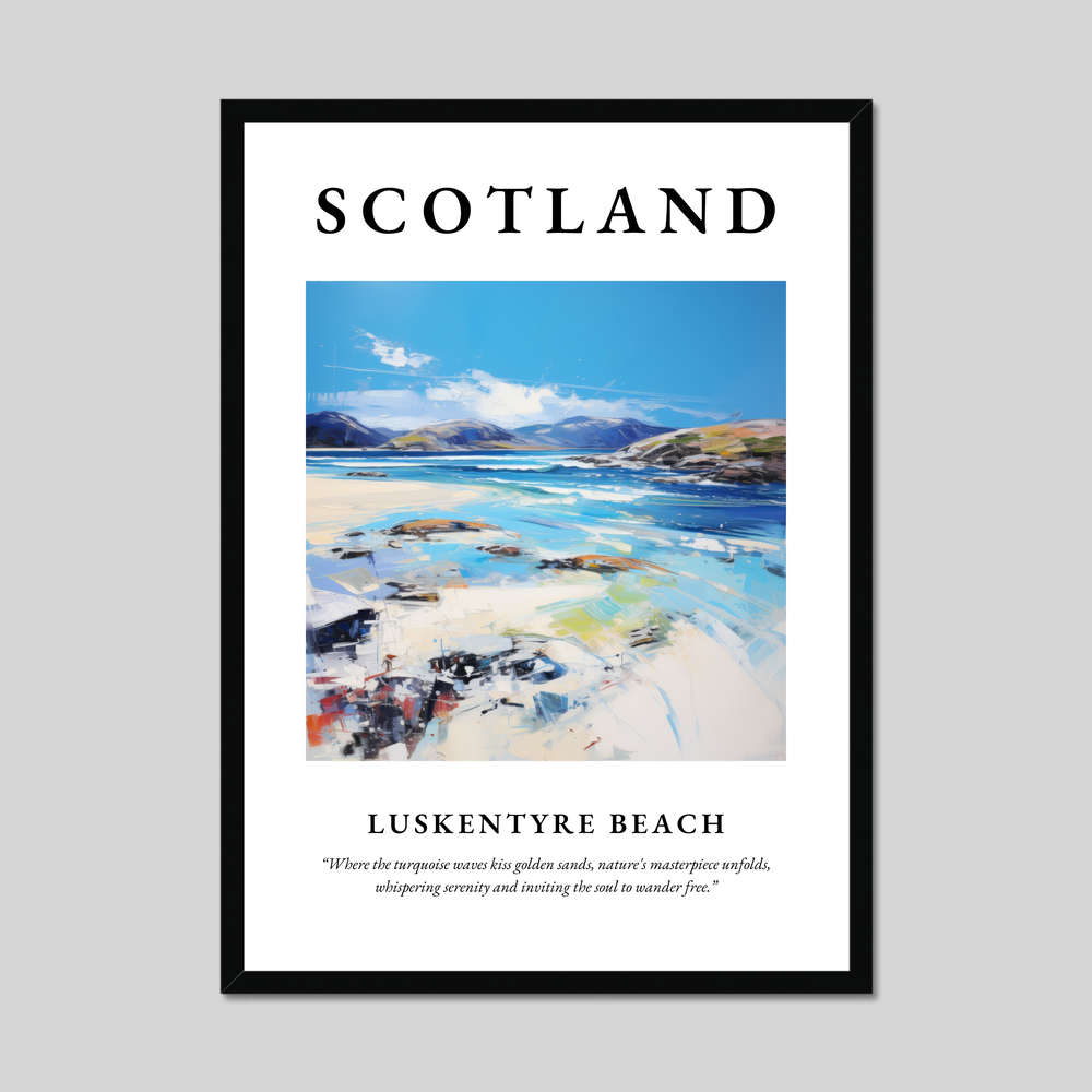 Poster of Luskentyre Beach, Scotland.