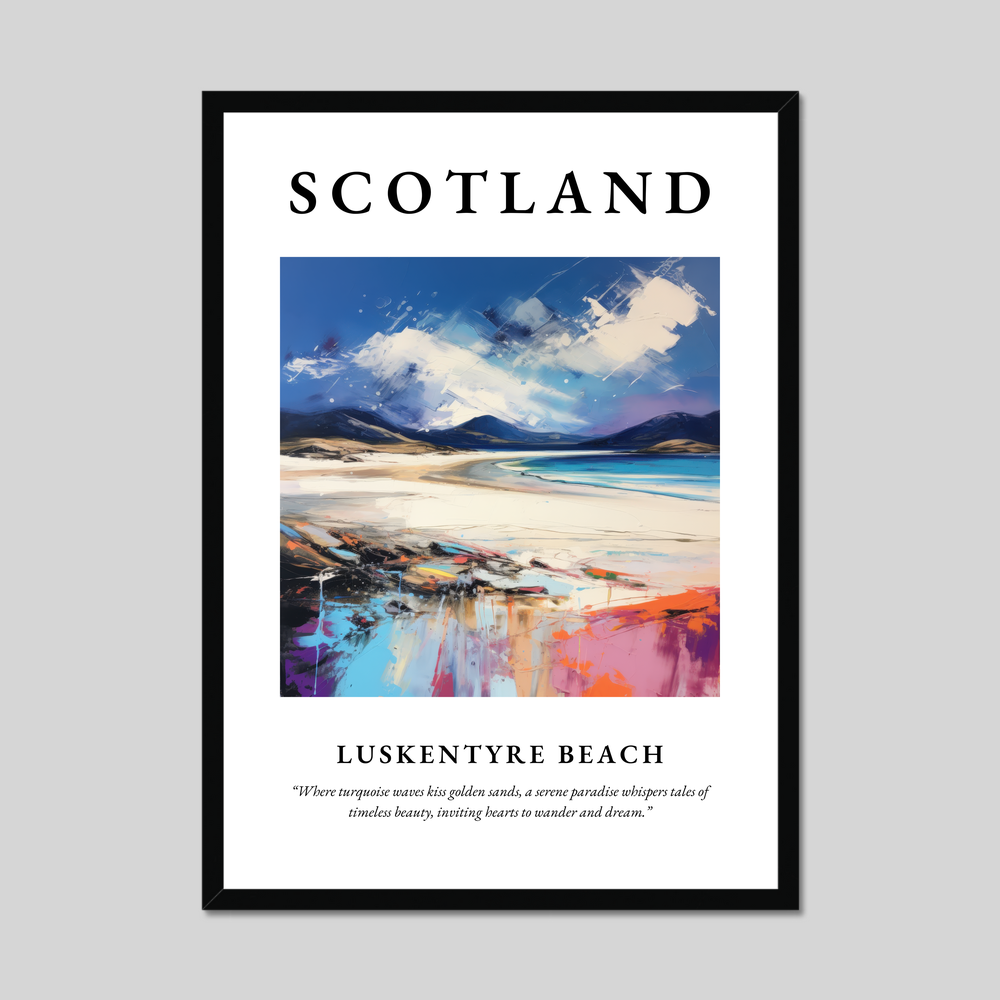 Poster of Luskentyre Beach, Scotland.