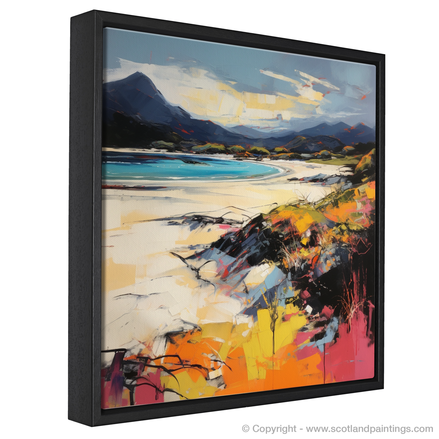 Painting and Art Print of Camusdarach Beach, Arisaig entitled "Dancing Dunes of Camusdarach Beach".