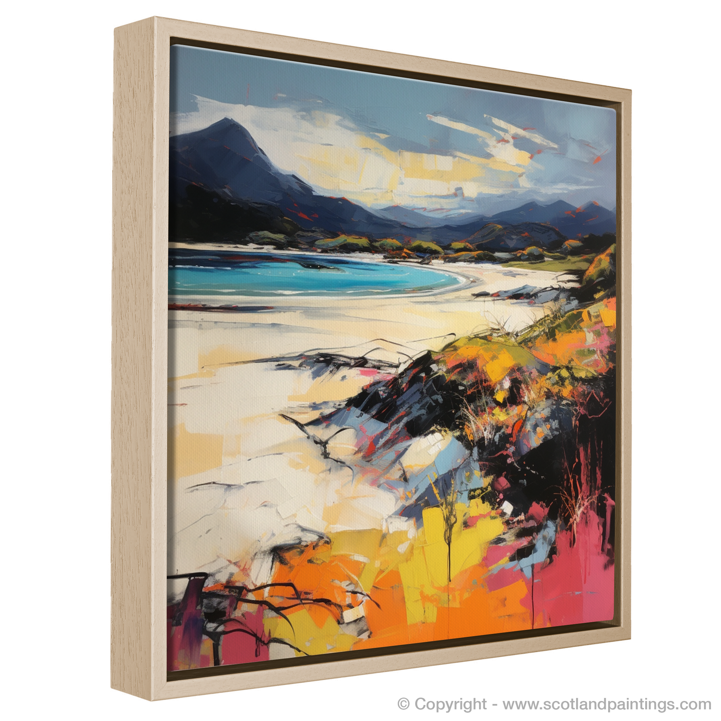 Painting and Art Print of Camusdarach Beach, Arisaig entitled "Dancing Dunes of Camusdarach Beach".