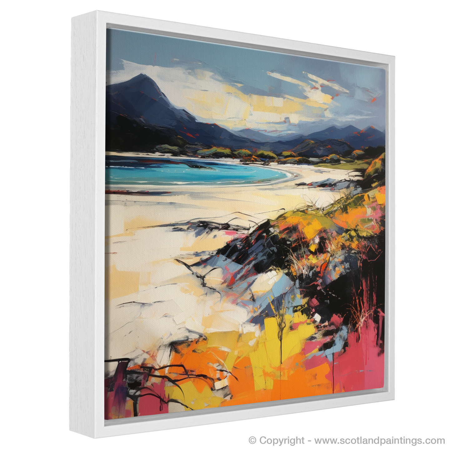 Painting and Art Print of Camusdarach Beach, Arisaig entitled "Dancing Dunes of Camusdarach Beach".