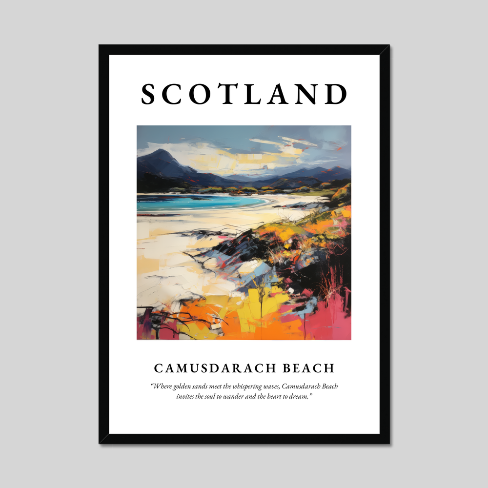 Poster of Camusdarach Beach, Scotland.