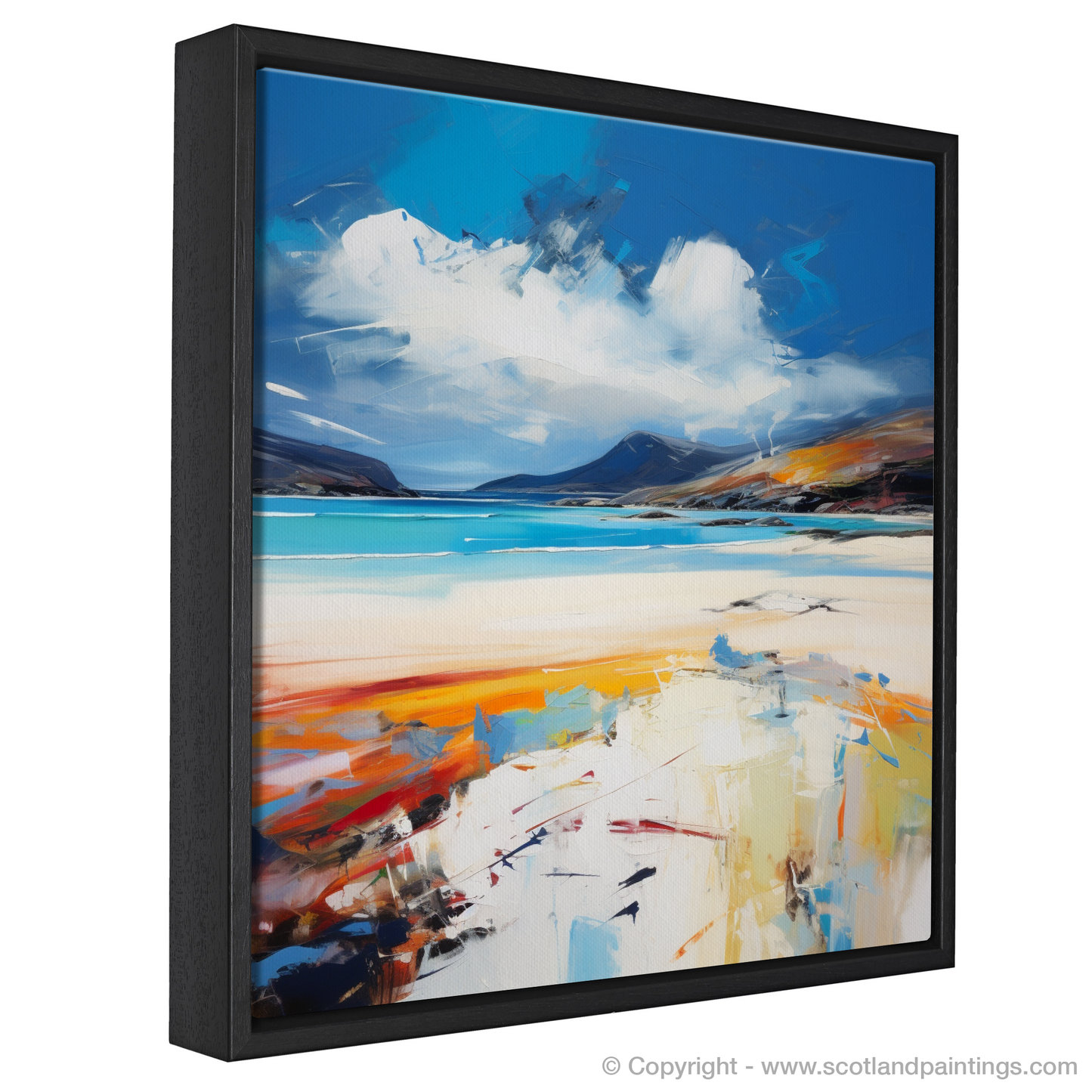 Painting and Art Print of Luskentyre Beach, Isle of Harris entitled "Expressionist Ode to Luskentyre Beach".