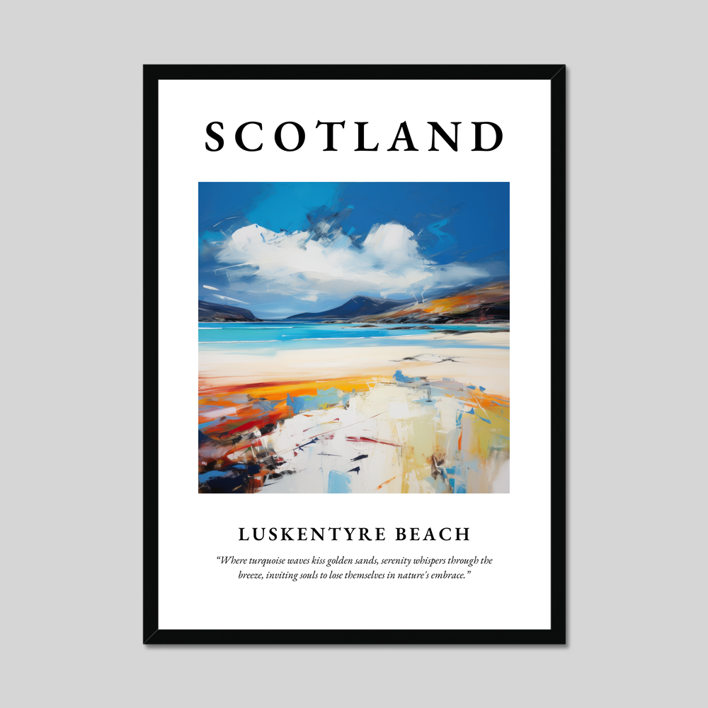 Poster of Luskentyre Beach, Scotland.