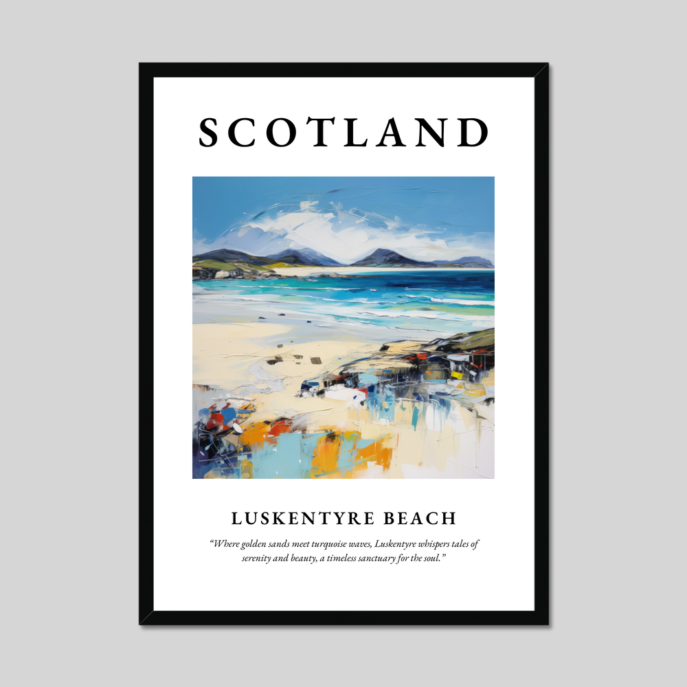 Poster of Luskentyre Beach, Scotland.