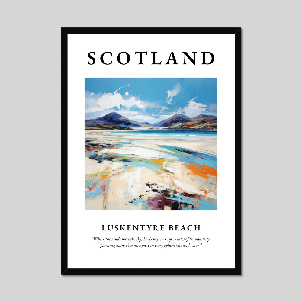 Poster of Luskentyre Beach, Scotland.