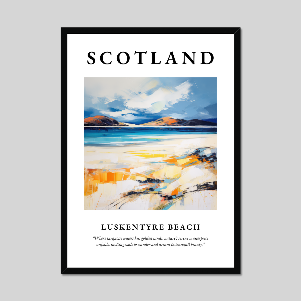 Poster of Luskentyre Beach, Scotland.