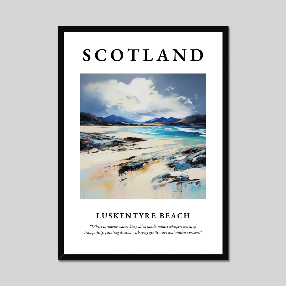 Poster of Luskentyre Beach, Scotland.