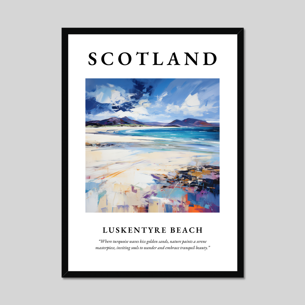 Poster of Luskentyre Beach, Scotland.