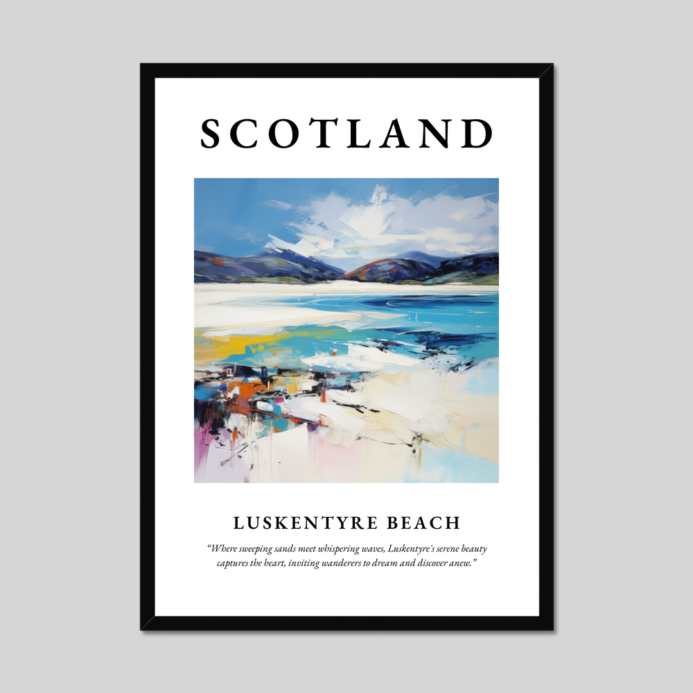 Poster of Luskentyre Beach, Scotland.