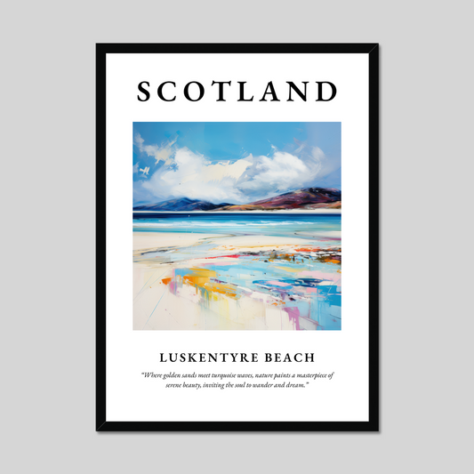 Poster of Luskentyre Beach, Scotland.