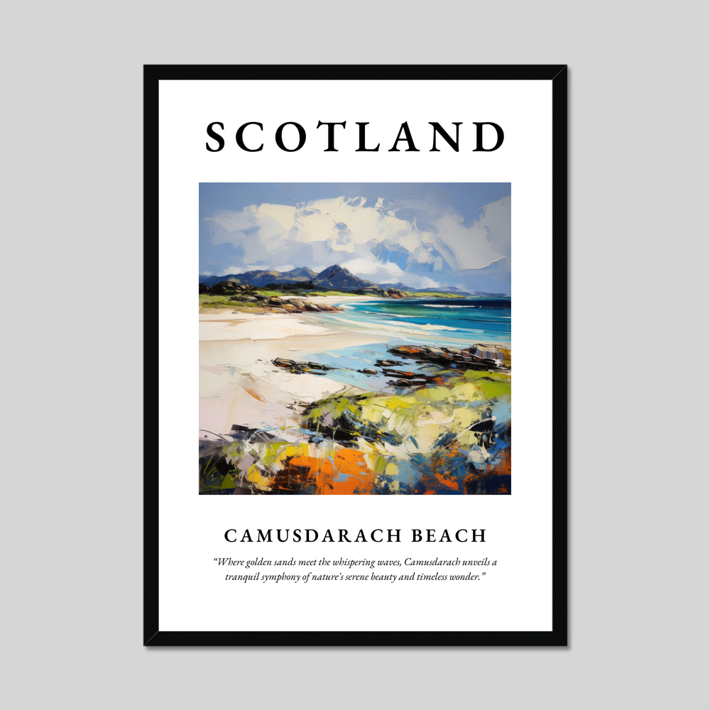 Poster of Camusdarach Beach, Scotland.