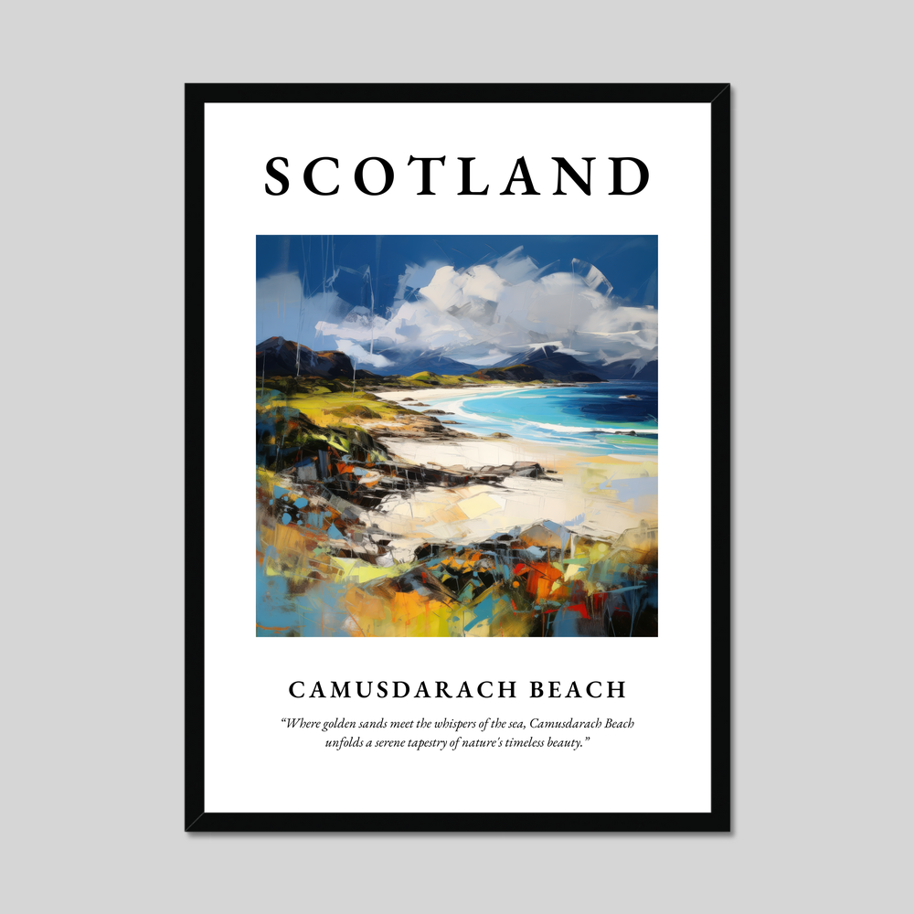 Poster of Camusdarach Beach, Scotland.