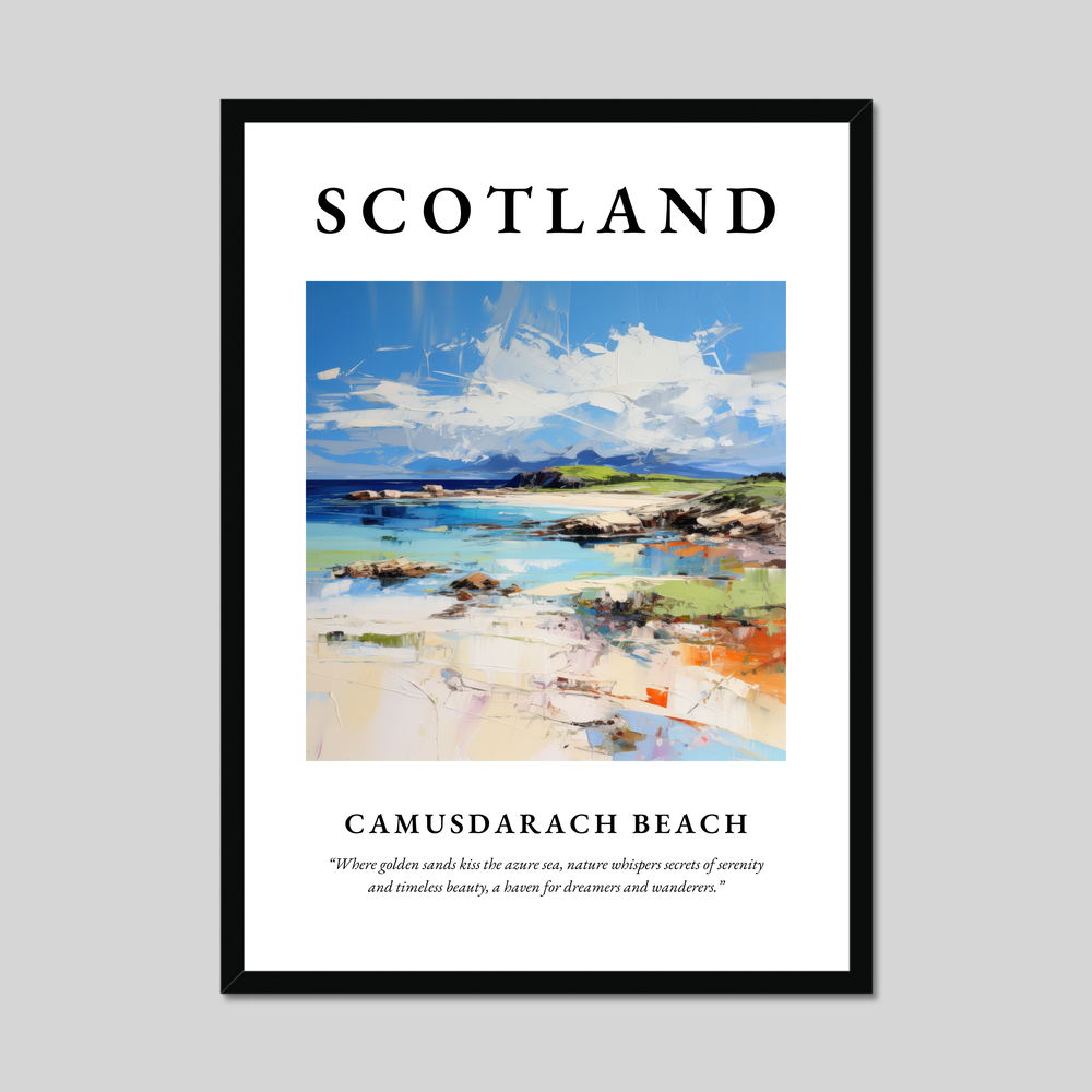 Poster of Camusdarach Beach, Scotland.