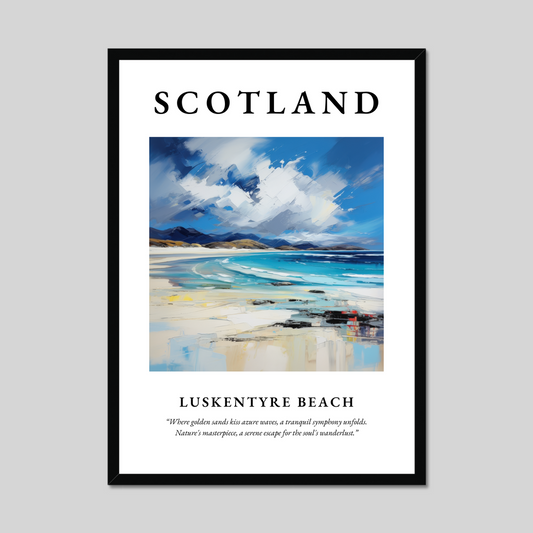 Poster of Luskentyre Beach, Scotland.