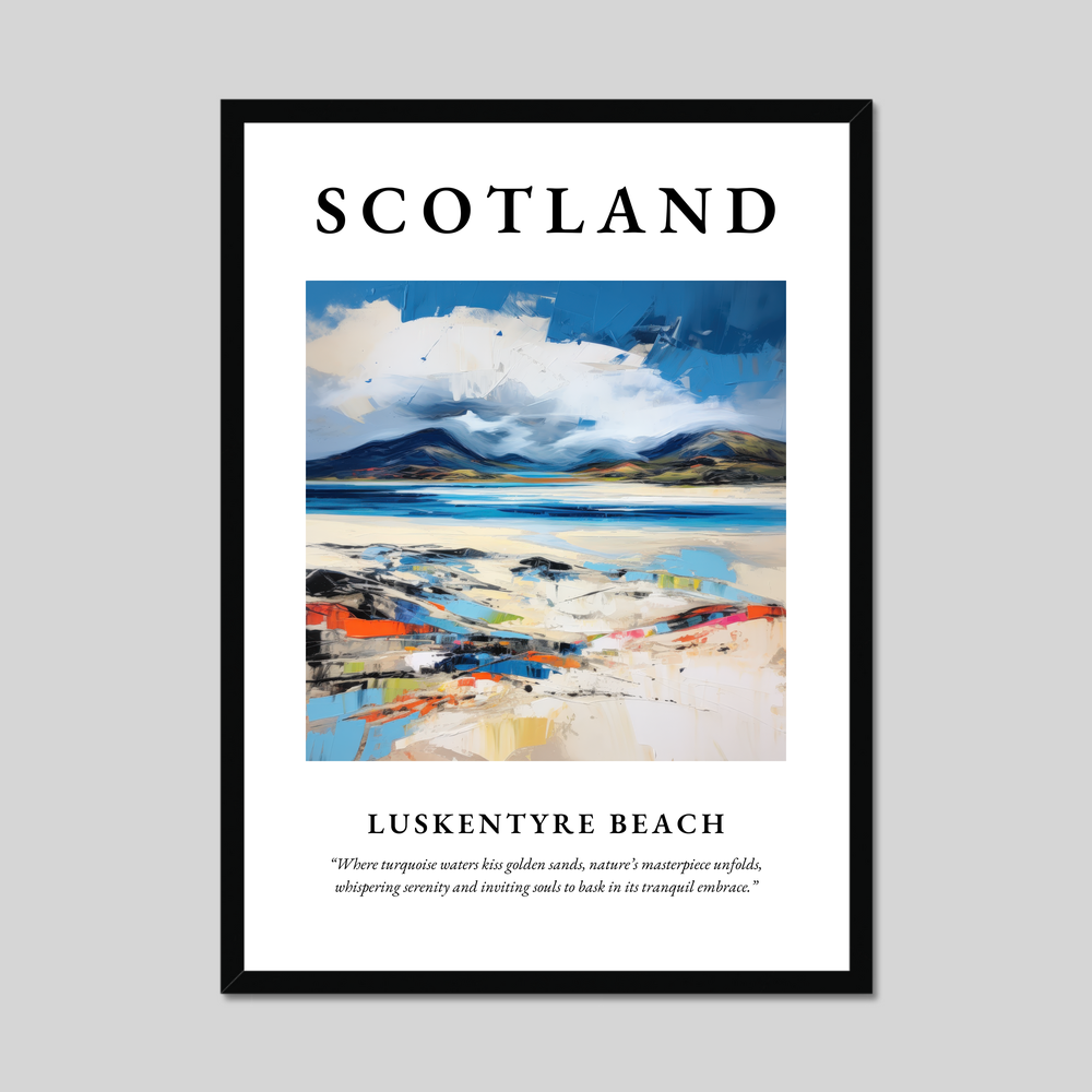 Poster of Luskentyre Beach, Scotland.